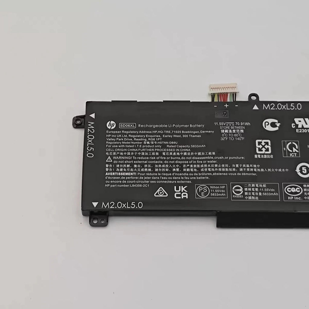 Genuine D06XL Battery for HP Omen 15-EK L84356-2C1 L84392-005 HSTNN-DB9U 70.91Wh