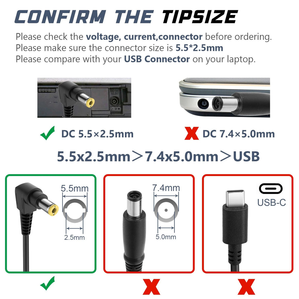 LOT 72W Adapter Charger For Panasonic ToughBook CF-18 CF-19 CF-29 CF-30 CF-73 US