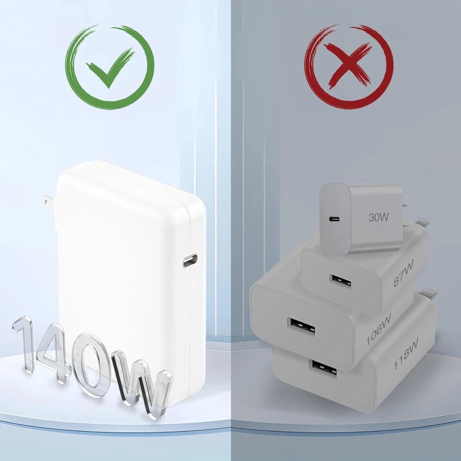 Charger for Mac Book Pro 140W USB-C Power Adapter MacBook Pro 16/15/14/13 Inch