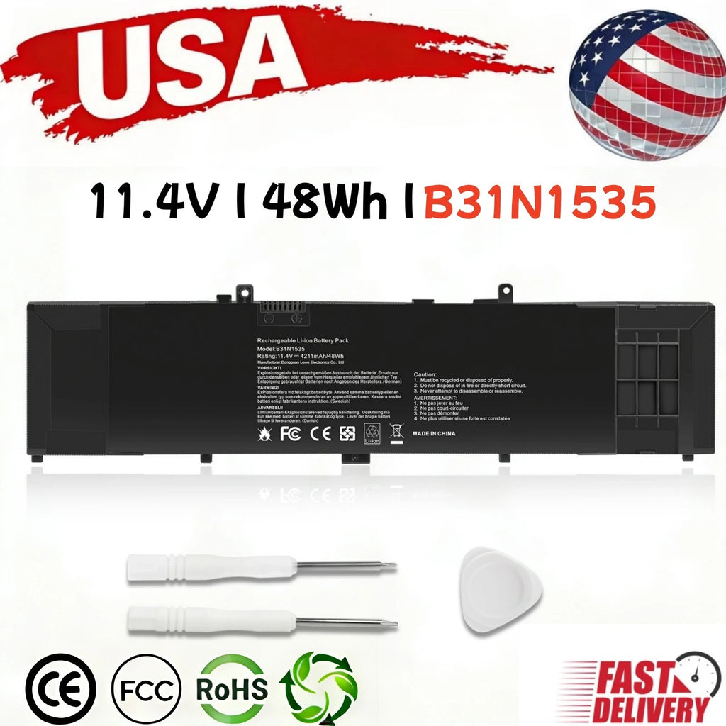 ?B31N1535 Battery For Asus Zenbook UX310 UX310UA UX310UQ UX410UA UX410UQ 48Wh