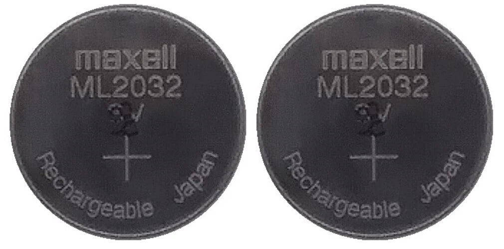 Maxell ML2032 2032 2 Lithium Rechargeable Coin Cell Battery 3V Japan