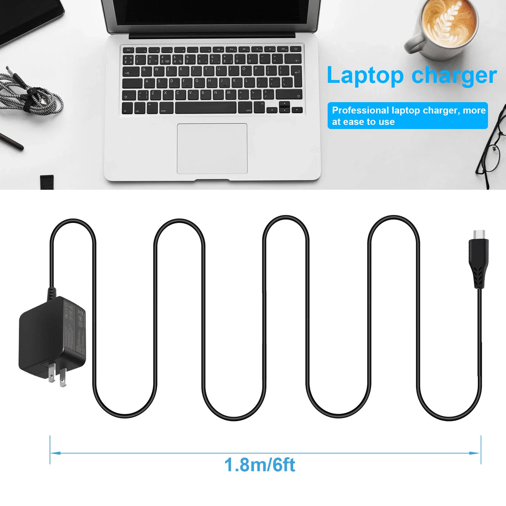 USB C Adapter Charger for Dell Latitude 12 13 5179 5285 5289 5295 7370 7390 2in1