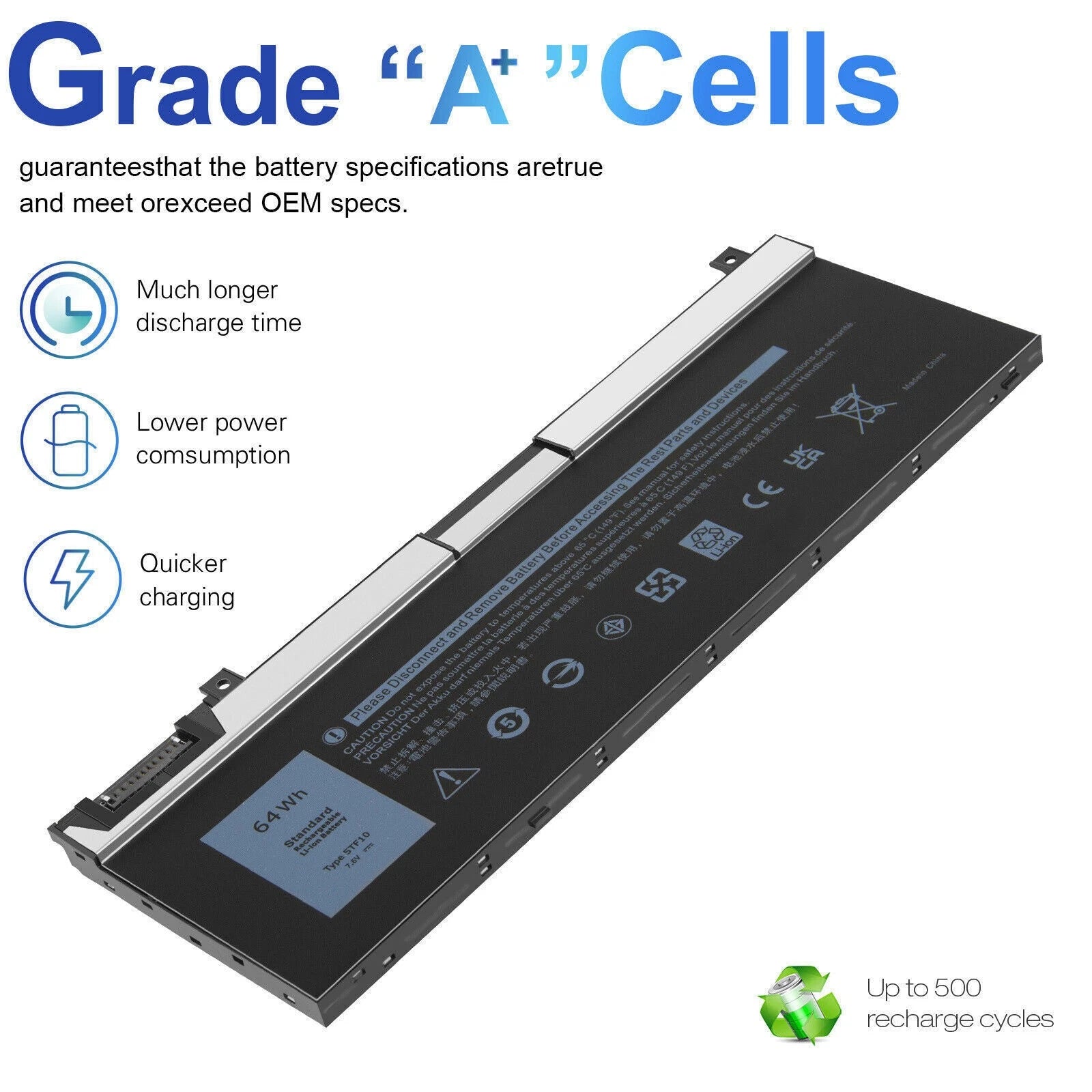 5TF10 Battery For Dell Precision 7730 7740 7530 7540 P34E P34E001 P74F RY3F9