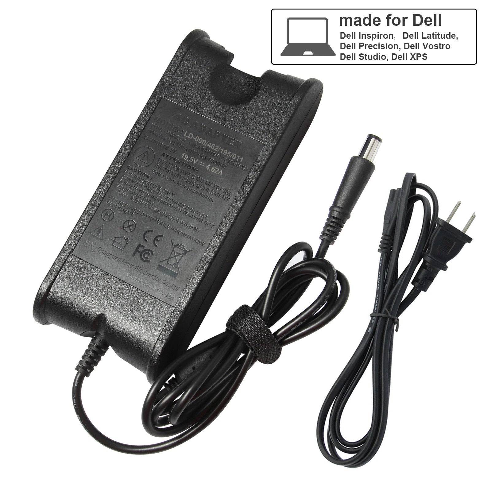 90W AC Adapter Charger Power Supply for Dell Latitude Inspiron Precision PA-3E