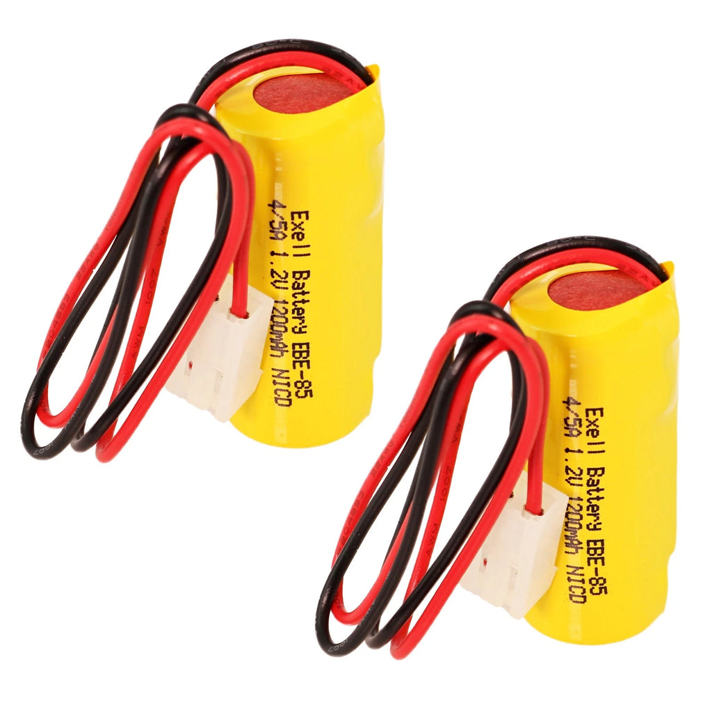 2pc Emergency Lighting Battery Compatible With Light Alarms TETG, T & B, 012745