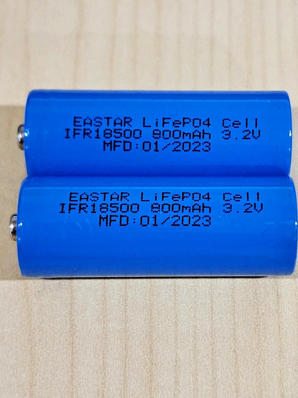 10 pc IFR 18500 3.2v LiFePO4 RECHARGEABLE BATTERY solar lights b.top MFG 01/2023
