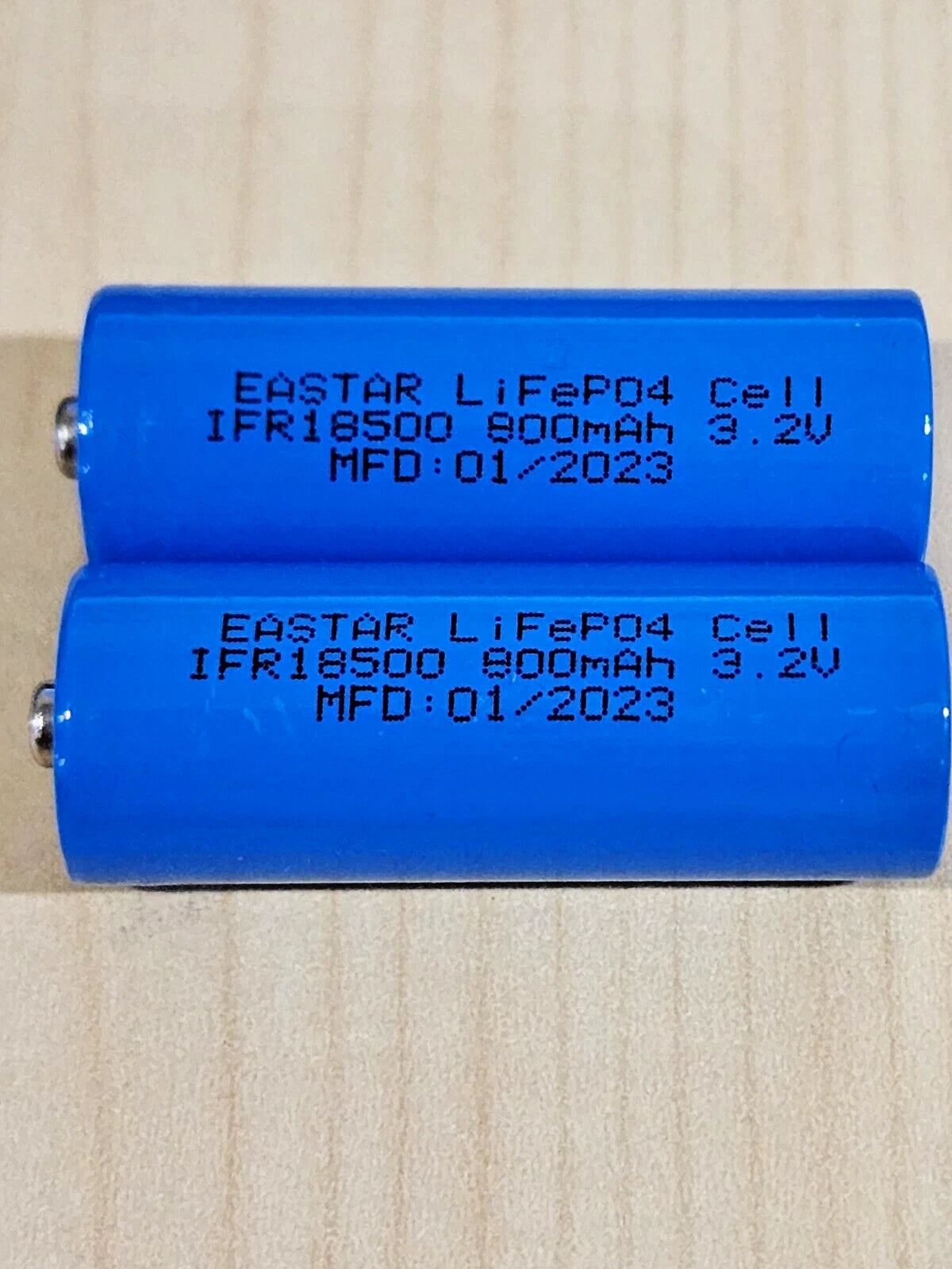 10 pc IFR 18500 3.2v LiFePO4 RECHARGEABLE BATTERY solar lights b.top MFG 01/2023