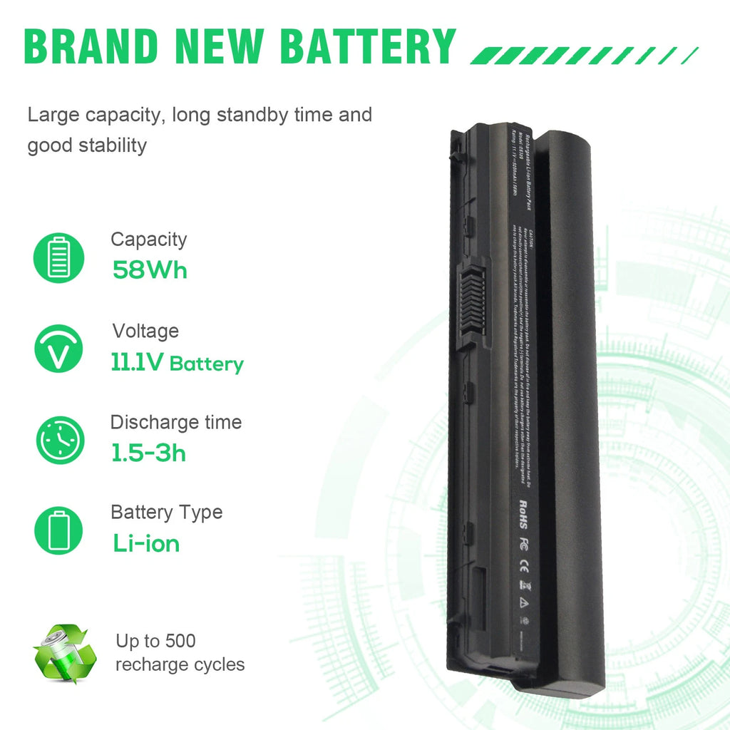 Battery for Dell Latitude E6320 E6230 E6120 E6220 E6330 E6430S RFJMW 09K6P 7FF1K