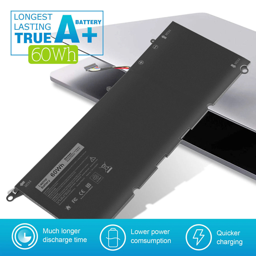 For Dell PW23Y Battery XPS 13 9343-9350 XPS 13 9360 Series RNP72 0TP1GT TP1GT