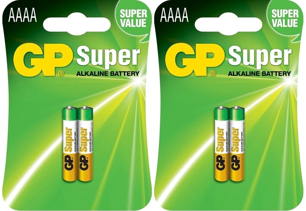 6 Pack Super Fresh GP AAAA Super Alkaline 1.5V Batteries LR61 MN2500 EN96 3x2