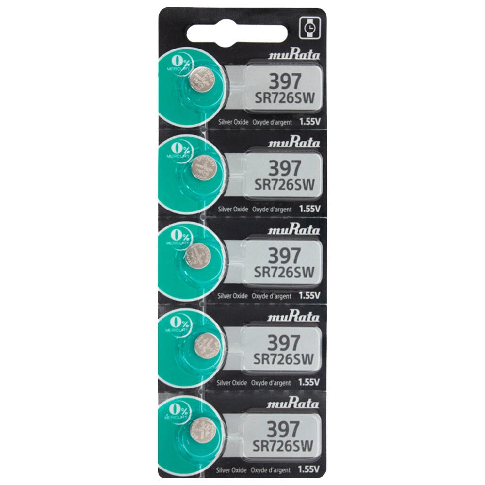 Murata 397 Button Cell Watch Batteries 15 Pack - Replaces Sony