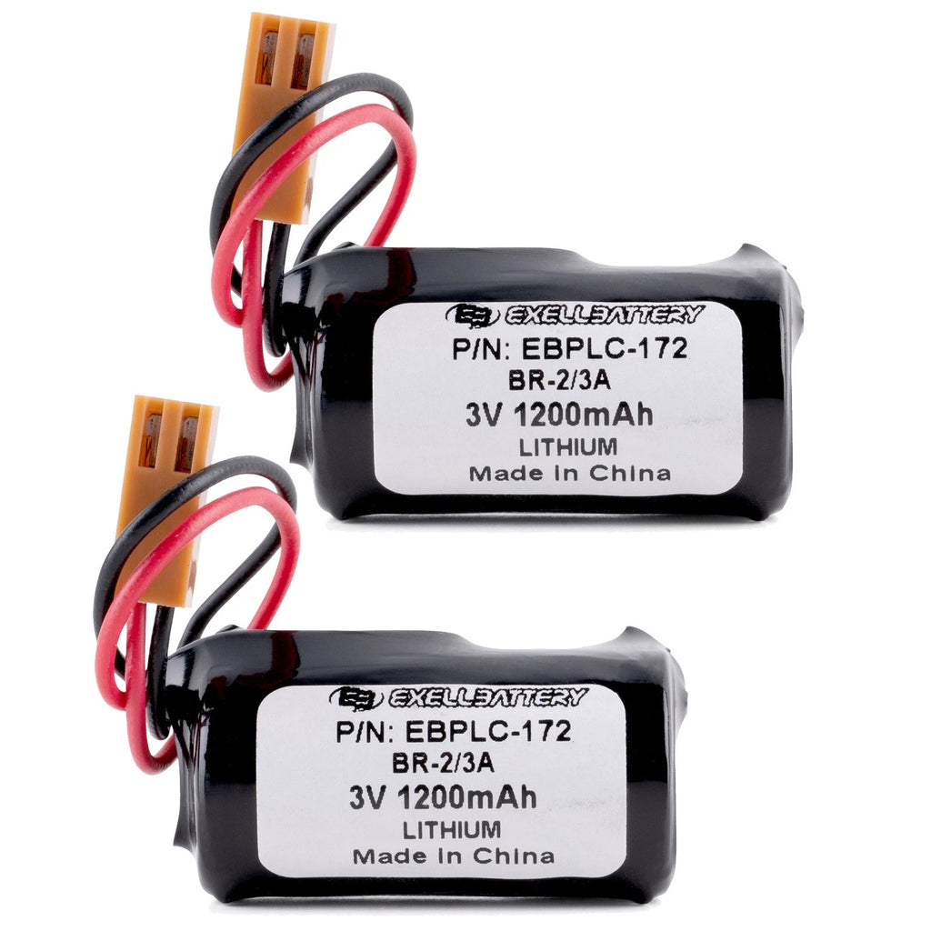 Two Computer Batteries For Cutler Hammer, Newark, Eternacell, Ge Fanuc