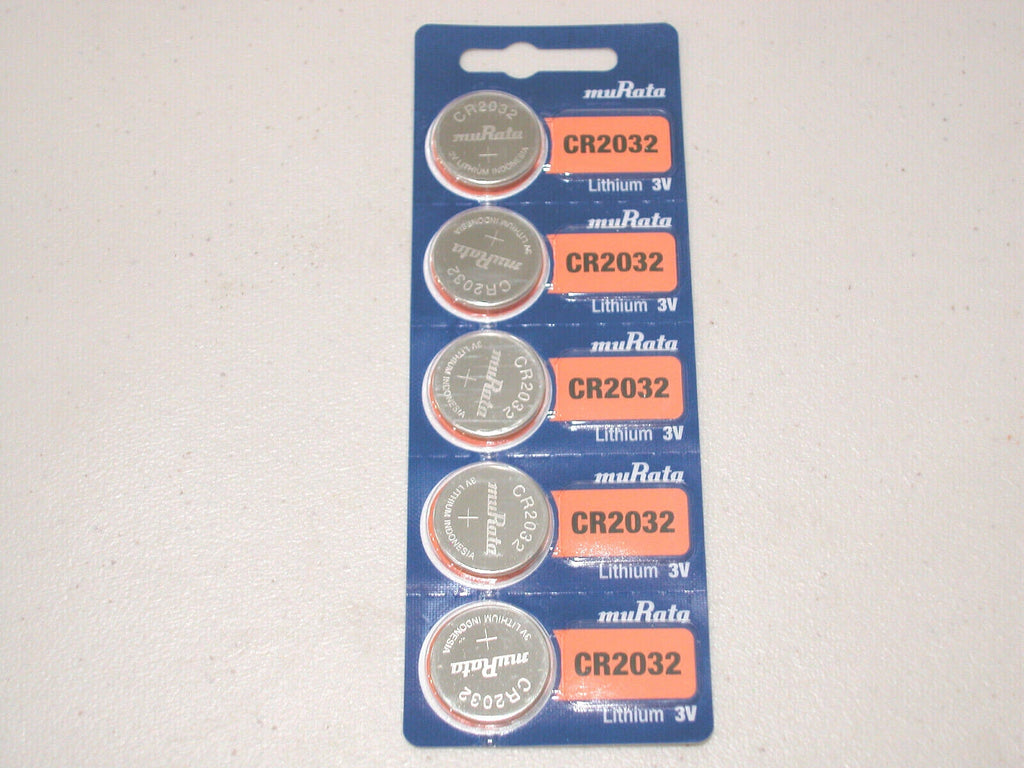 5 pc MURATA CR2032 lithium 3v battery cr 2032 SONY (EXPIRATION DATE 2032)