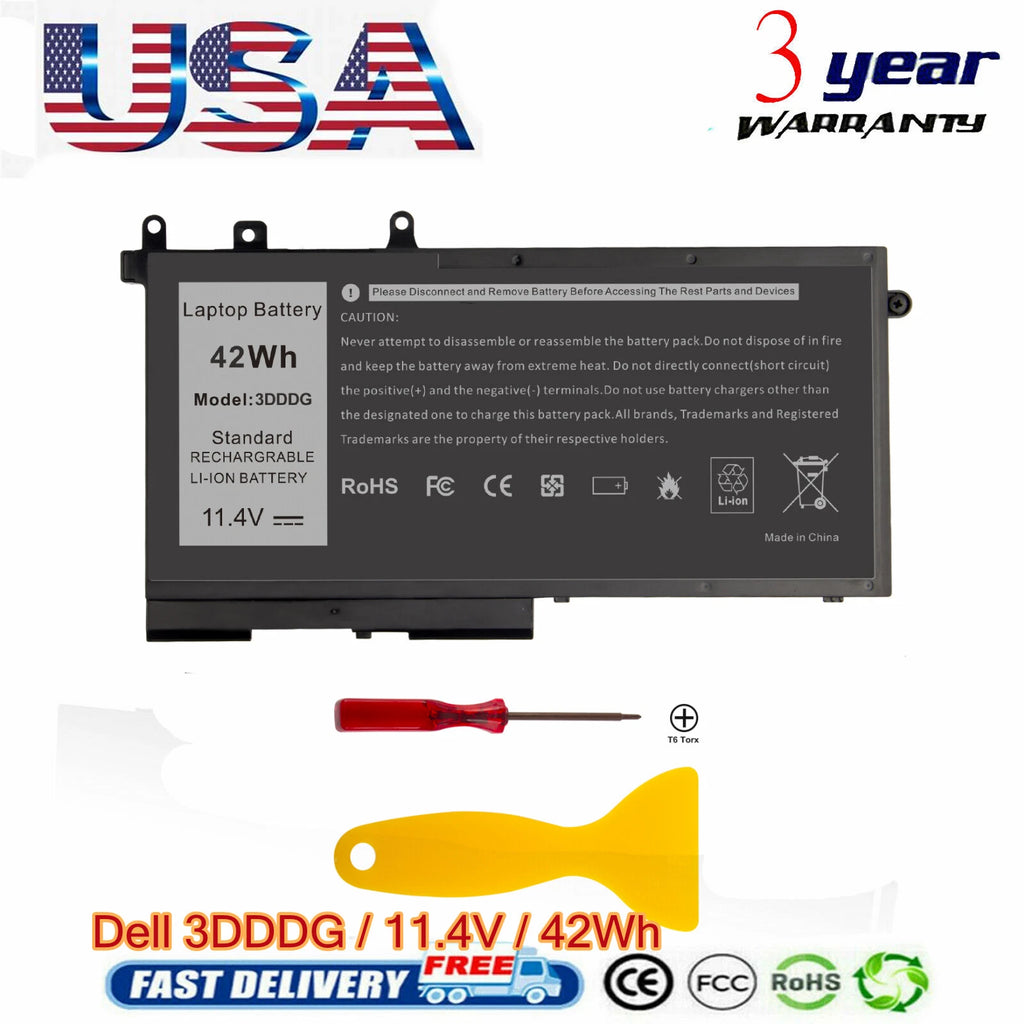 Battery for Dell Latitude E5280 E5480 3DDDG D4CMT 83XPC Precision M3520 M3530