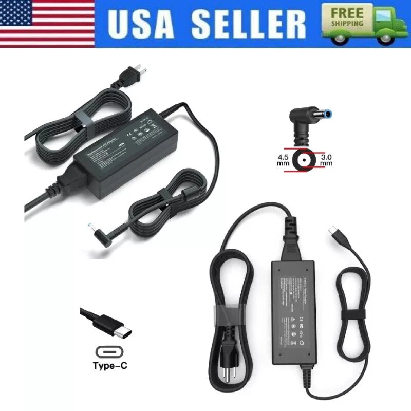 90W USB-C Chromebook Charger for HP Blue Tip/Dell/Lenovo/Acer/Asus/Samsung