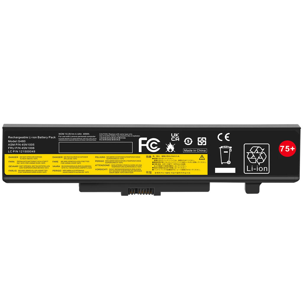 Battery for Lenovo IdeaPad Y480 L11L6F01 L11M6Y01 L11S6Y01 L11S6F01 L11L6Y01 75+