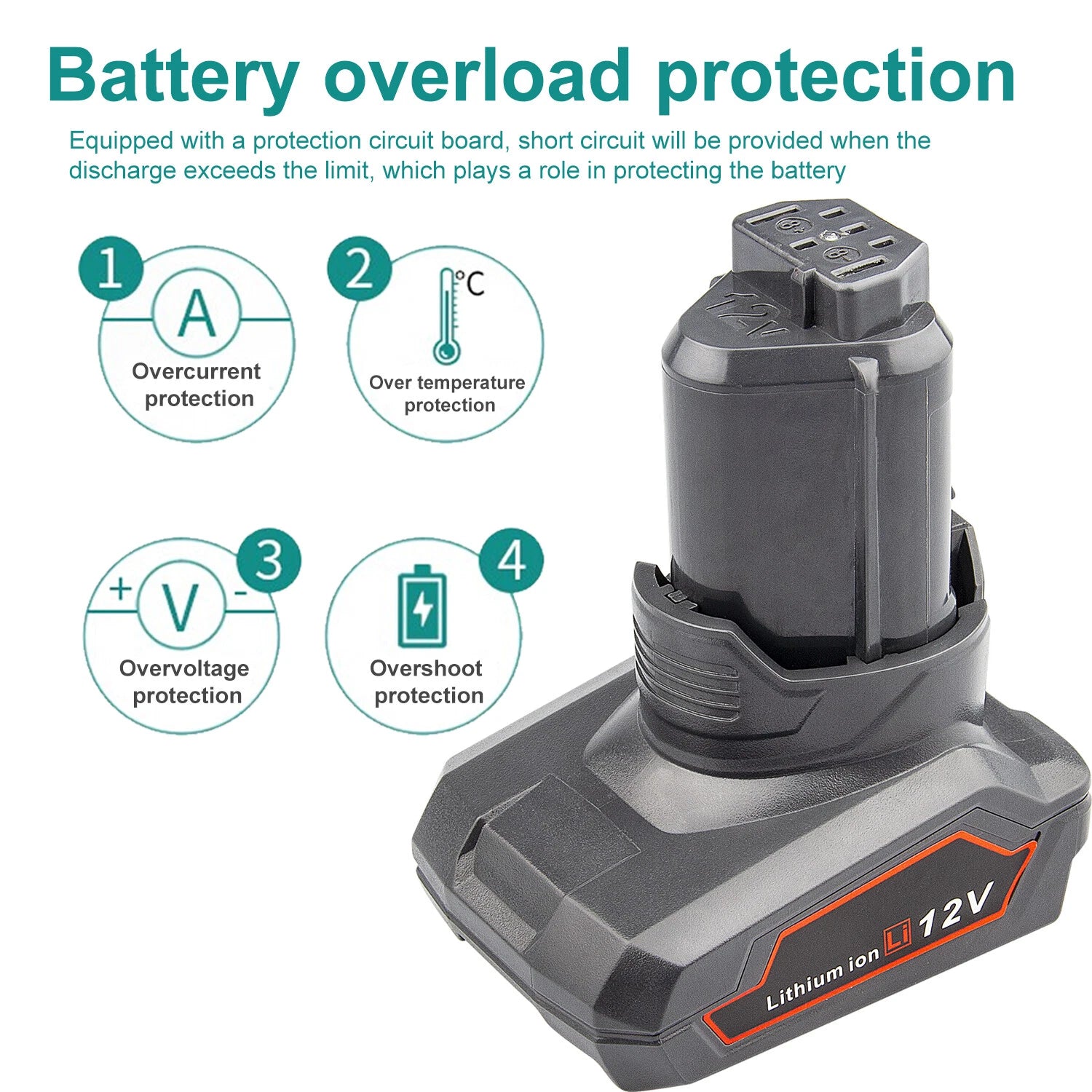 12V 6.0AH Li-ion Battery For Ridgid L1240 R82049 R82048 R82007 R82009 AC82049