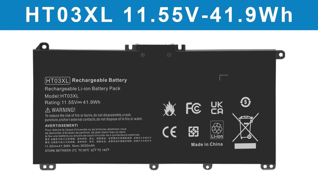HT03XL HTO3XL Battery for HP Pavilion L11421-2C2 L11119-855 14-CE 14-CF 15-CS C