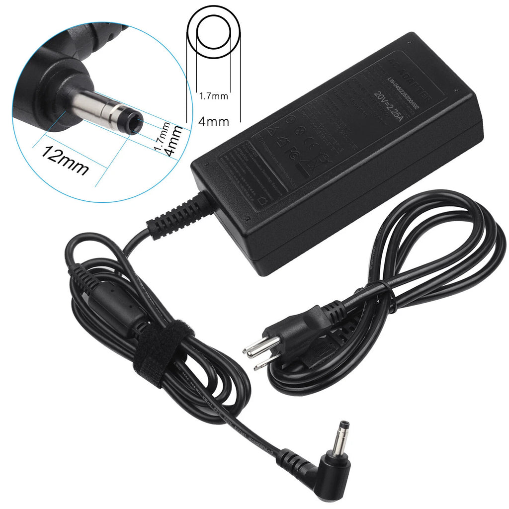For Lenovo Chromebook N22 N23 Laptop 20V 2.25A 45W Power AC Adapter Charger