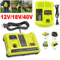 P117 Fast Charger For RYOBI For One+ Plus P108 12V 18V 40V Lithium-Ion Battery
