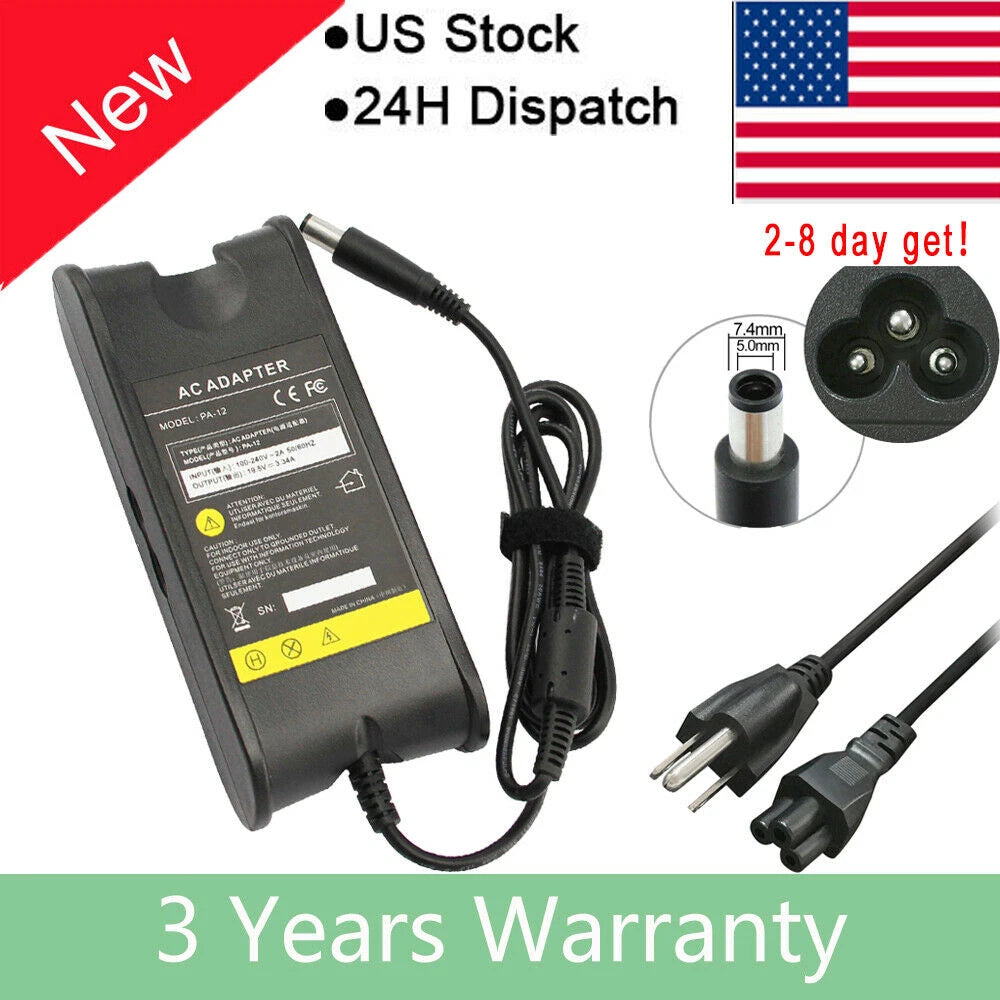 For Dell Chromebook 11 3180 3189 P26T P22T 730-8301 8302 65W Charger AC Adapter