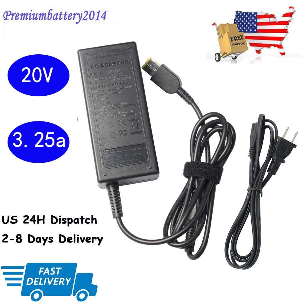 20V 65W AC Adapter For Lenovo IdeaPad Yoga 13-2191 Power Supply Cord Charger PRM