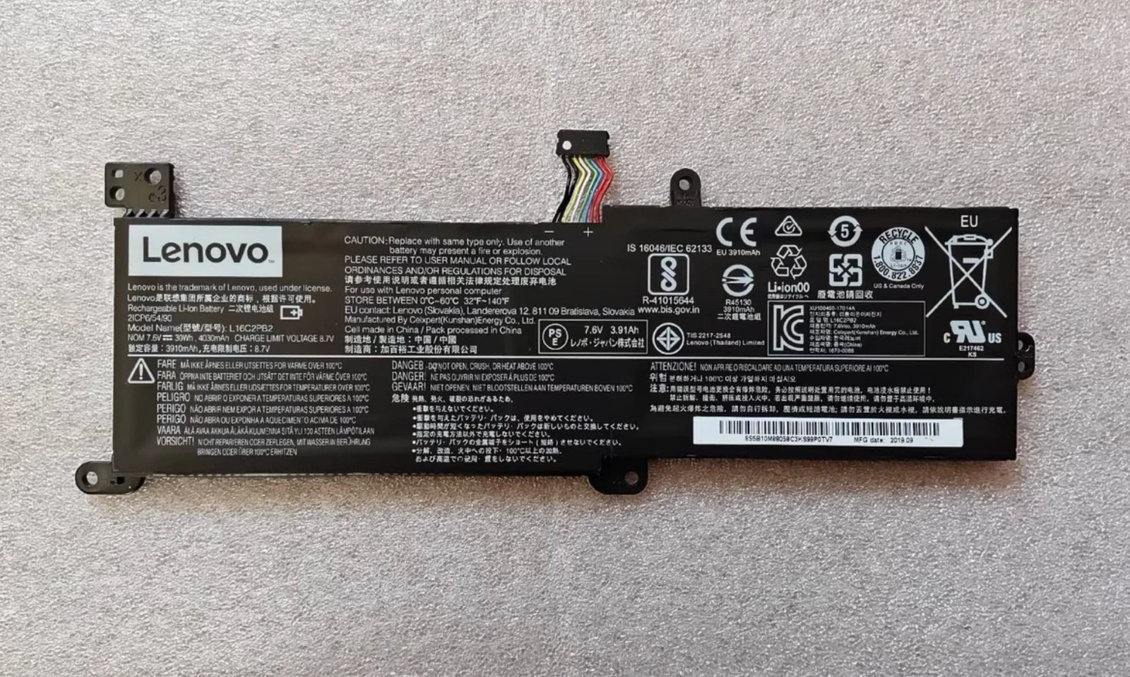 Genuine L16L2PB3 L16L2PB1 L16C2PB2 L17L2PF1 Battery for Lenovo IdeaPad 320-15ABR