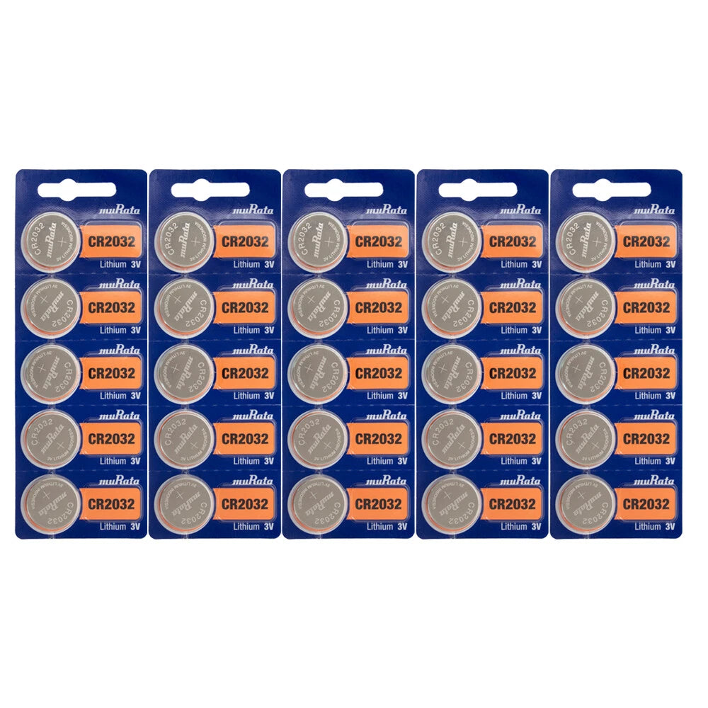 25 Murata CR2032 3V Lithium Coin Battery FRESHLY NEW - USA Seller, Replaces Sony