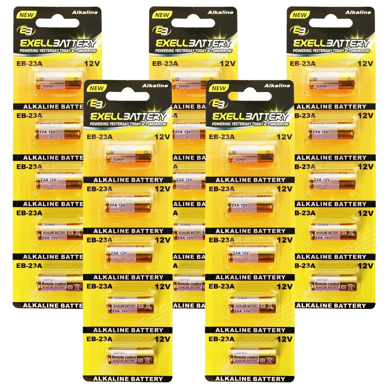 5pk 23A 12V Alkaline Battery Replaces S21 V23GA VR22 1811A 8F10R USA Ship