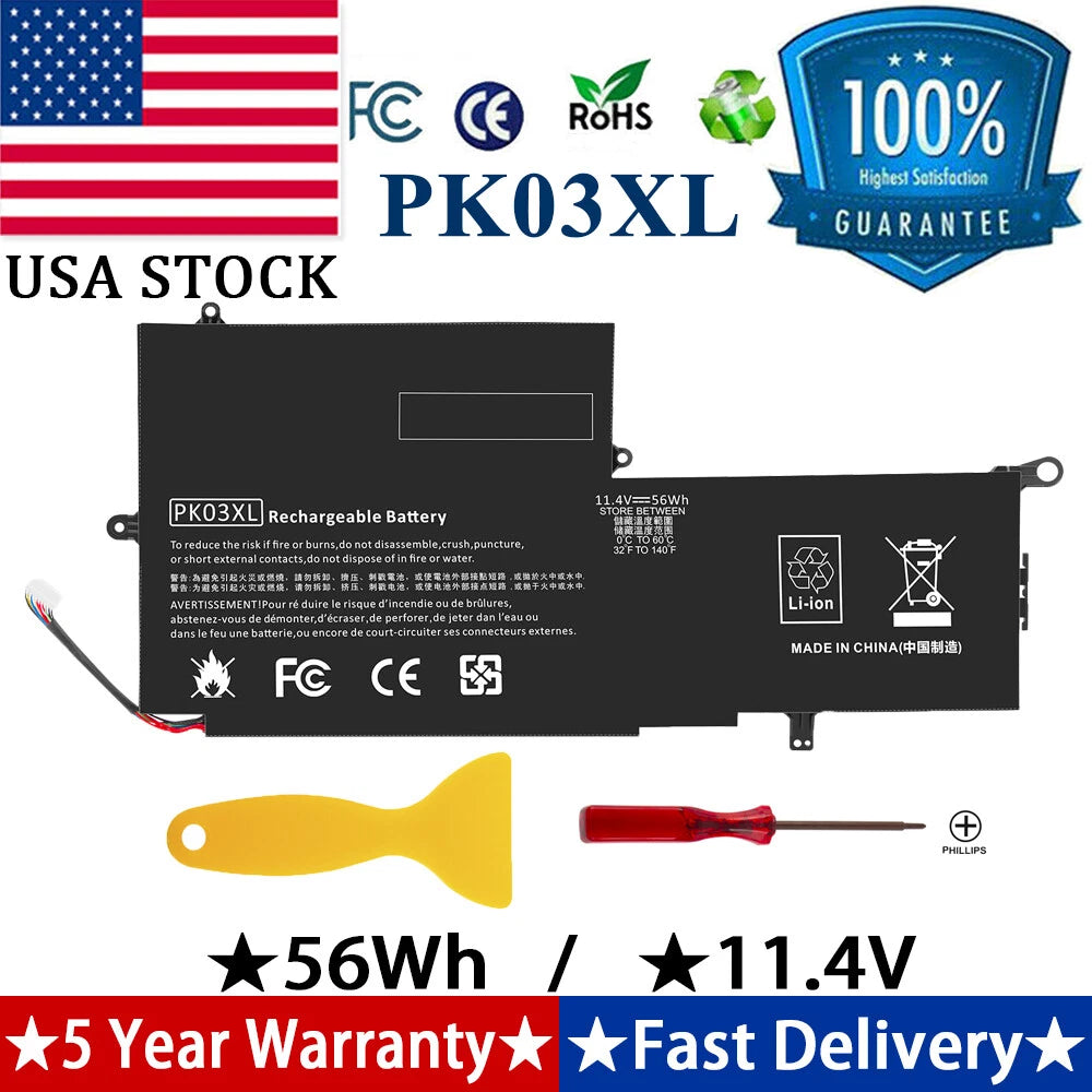 PK03XL Battery For HP Spectre X360 13-4100 13-4000 13-4200 789116-005 HSTNN-DB6S