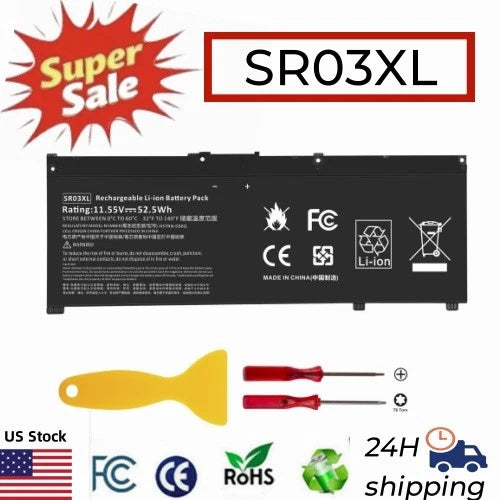 SR03XL Battery for HP Pavilion 15-CX 15-cx0020nr L08855-855 HSTNN-IB8L 52Wh