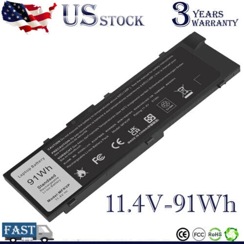 For Dell Precision 7510 7710 Battery 91Wh/11.4V RDYCT D7YCT 0TWCPG MFKVP