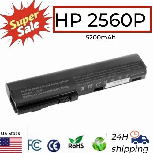 New Battery For HP Elitebook 2560p 2570p Serie SX09 SX06XL 463309-241 632423-001