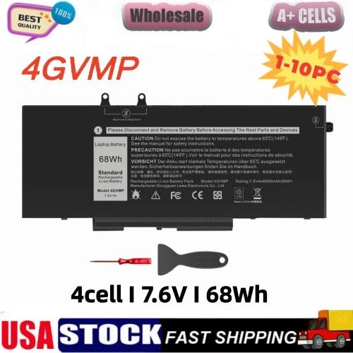?LOT 10x 4GVMP Battery For Dell Latitude 5400 5500 Precision 3540 Series 68Wh