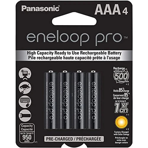 4 x Panasonic Pro Eneloop AAA 950mAh NiMH Rechargeable Battery **USA seller**