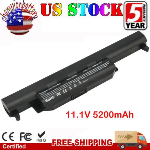 K55 Battery for ASUS A32-K55 A33-K55 A41-K55 A42-K55 A45 A45D X45A K55A 5200mAh