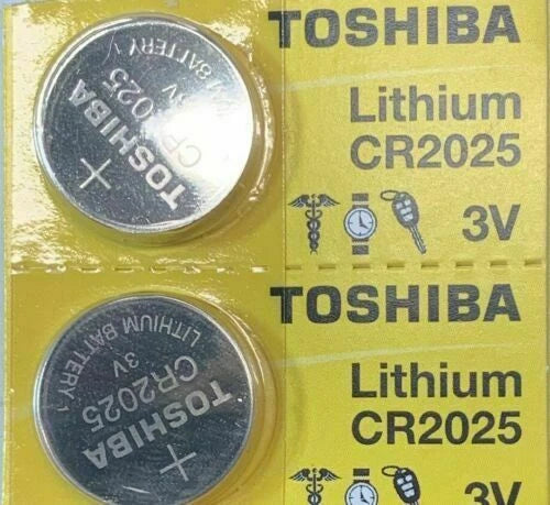 2x New Original Toshiba CR2025 CR 2025 3V LITHIUM BATTERY BR2025 DL2025 Watch
