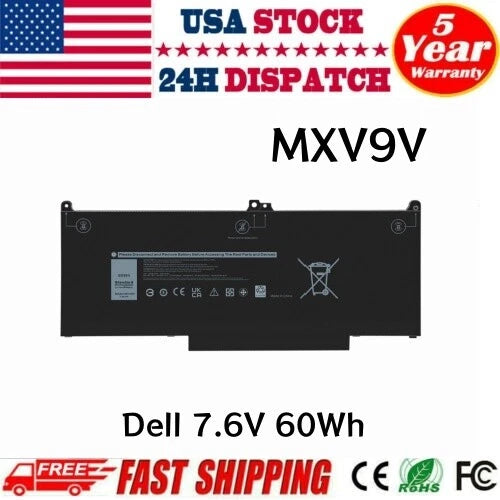 MXV9V Battery For Dell Latitude 5300 5310 7300 7400 E5300 E7300 E7400 5VC2M US