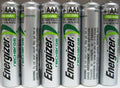Energizer AAA Rechargeable NiMH Battery 800 mAh 1.2V 6 Pack