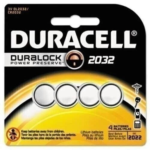2032 Duracell Duralock CR2032 Lithium Batteries 4 Pack