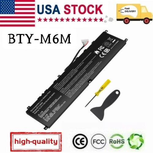 BTY-M6M BATTERY FOR MSI GS66 Stealth 10SF 10SFS 10SGS GE66 GE76 Raider 99.99Wh
