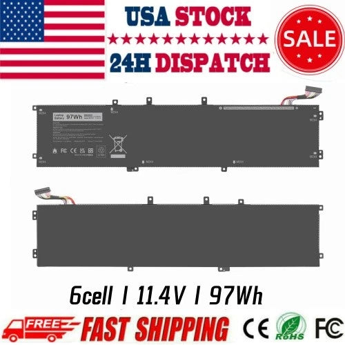 ?97Wh 6GTPY Laptop Battery for Dell XPS 15 9550 9560 9570 7590 Inspiron 15 7500