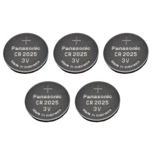 Panasonic CR2025-5 CR2025 3V Lithium Coin Battery ()