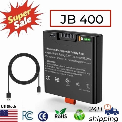 JBL Battery 400 for PartyBox Stage 320 & Xtreme 4,New 13500mah High capacity