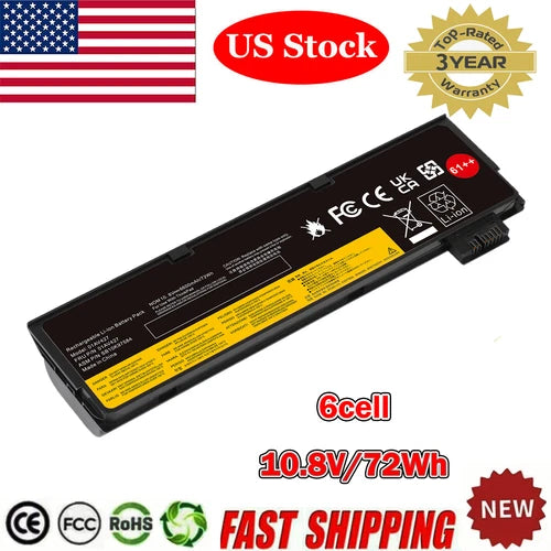 72Wh 01AV427 Battery For Lenovo ThinkPad T470 T480 T570 T580 P51S P52S T570 61++
