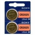 2 NEW SONY CR2025 3V Lithium Coin Battery Expire 2027 FRESHLY NEW - USA Seller