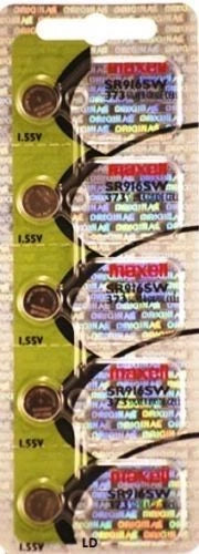 373 MAXELL WATCH BATTERIES (5 piece) SR916SW SR68 V373 D373 New AuthorizedSeller