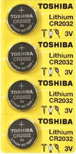 4 x New Original Toshiba CR2032 CR 2032 3V LITHIUM BATTERY BR2032 DL2032 Remote