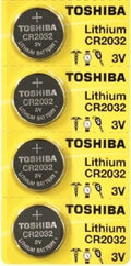 4 x New Original Toshiba CR2032 CR 2032 3V LITHIUM BATTERY BR2032 DL2032 Remote