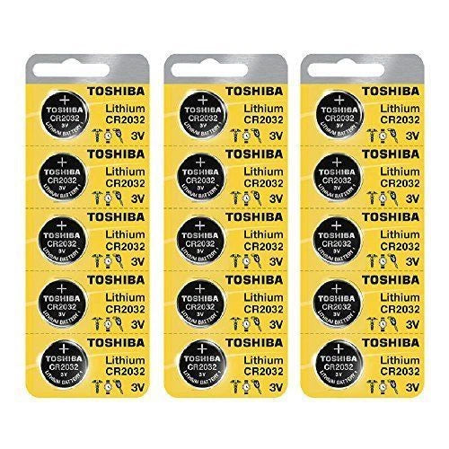 15 x New Original Toshiba CR2032 CR 2032 3V LITHIUM BATTERY BR2032 DL2032 Remote